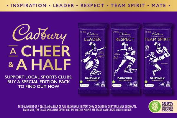Support local sports clubs with Cadbury!