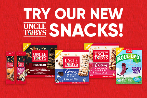 Jazz up you snacking game with UNCLE TOBYS