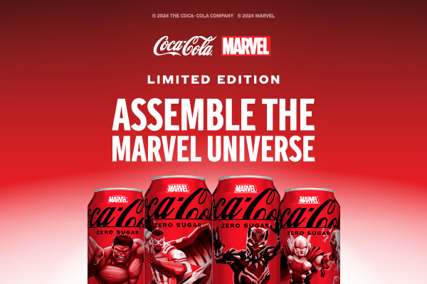 Limited Edition Marvel x Coke Collectables!