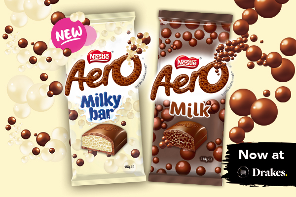 Nestle Aero Inspired By Milky Bar Chocolate Block