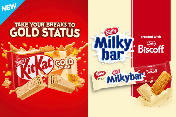 Milkybar Biscoff &amp; KITKAT Gold Crush