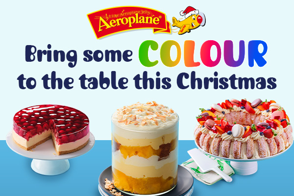 Make your Christmas colourful with Aeroplane Jelly