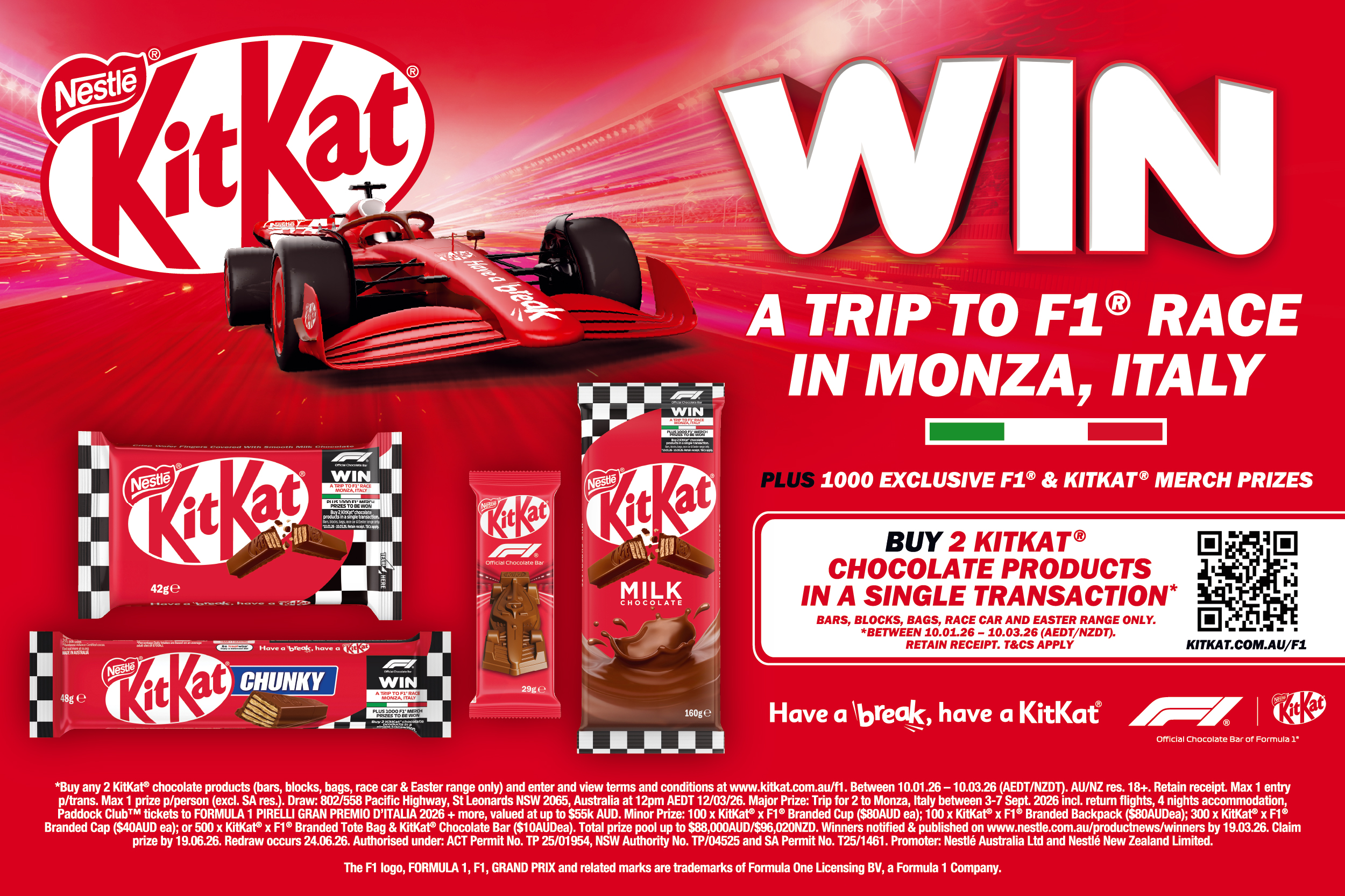 Nestle KitKat: Win a Trip to F1