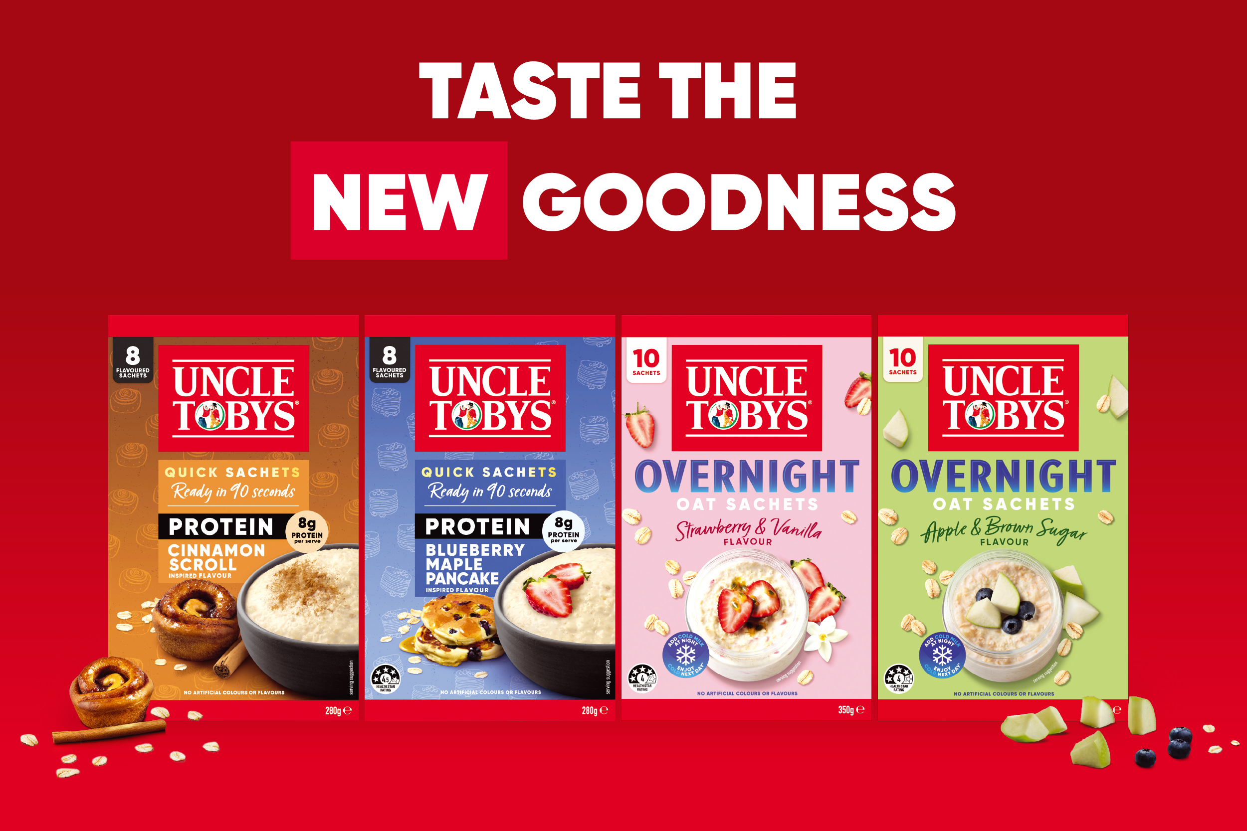 New Uncle Tobys Oat Range