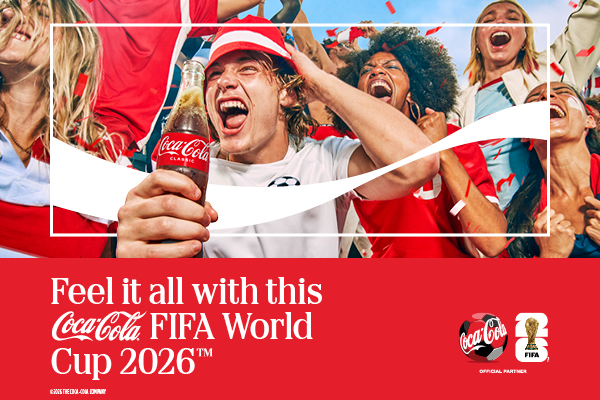 Feel it all with Coca-Cola this FIFA World Cup 2026™