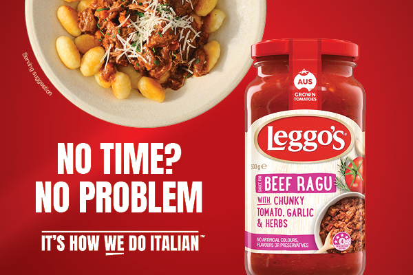 No time? No problem! Dinner sorted with Leggo’s.