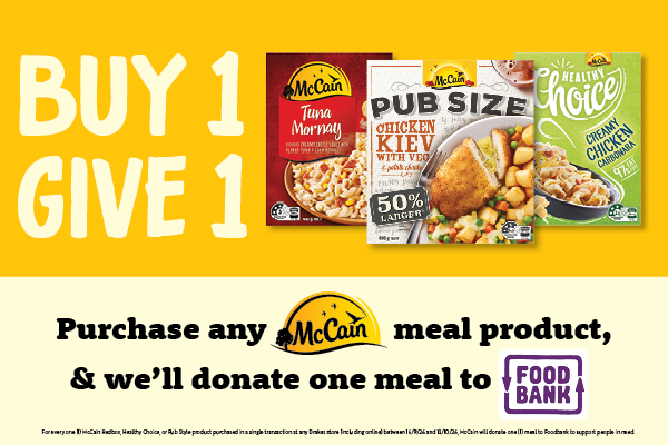 McCain x Foodbank: Buy 1, Give 1