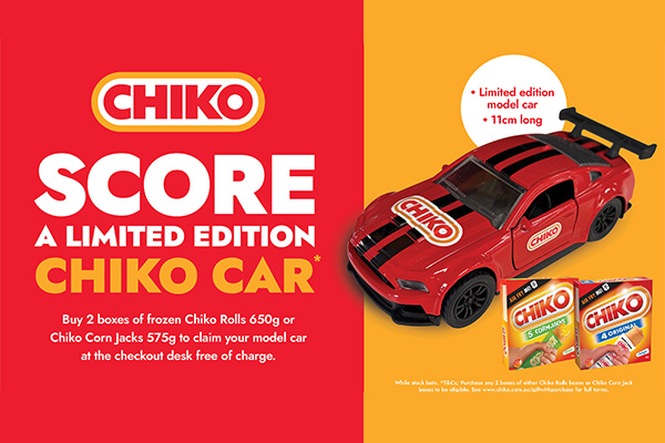 Score a Limited Edition Chiko Car!